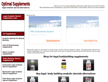 Tablet Screenshot of optimalsupplements.com